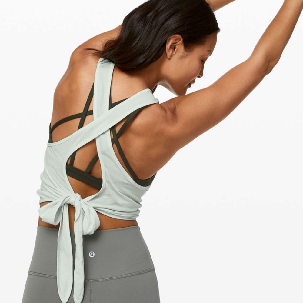 Lululemon Turn to Tie Tank - polar ice